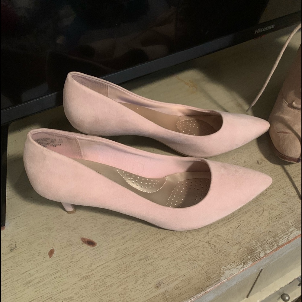 Pink Suede Short Hill 8 1/2